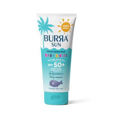 BURRA SUN 100% MINERAL BABY&KIDS MILK SPF 50+