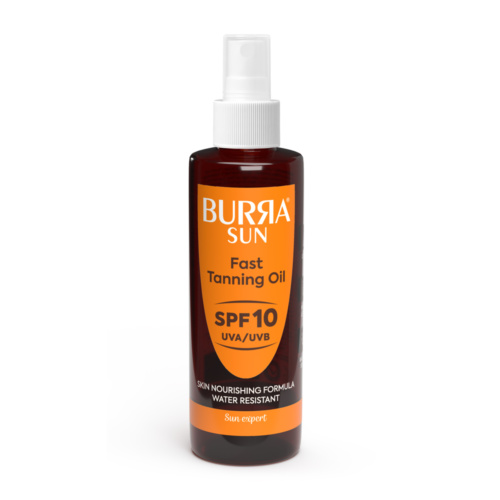 BURRA SUN FAST TANNING OIL SPREJ SPF 10, 200 ML