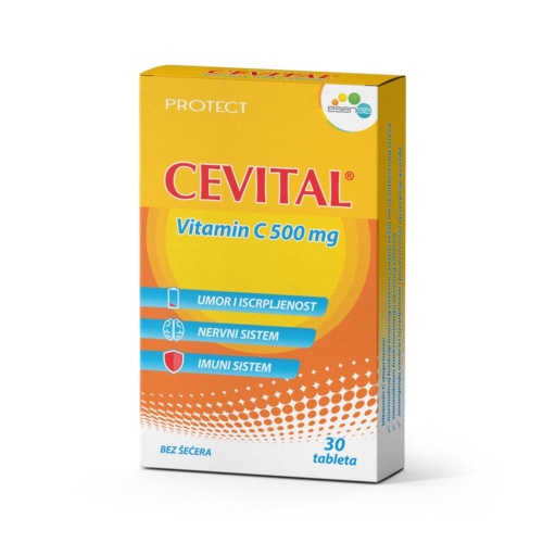 CEVITAL Витамин Ц, 500 mg, 30 таблети