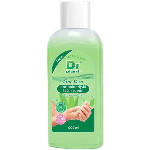 Dr Plant Antibakterijski течен сапун Aloe vera, 500 ml