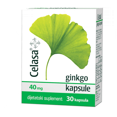 Ginkgo kapsule 40mg a30, Celasa Ginkgo kapsule 40mg a30, Celasa