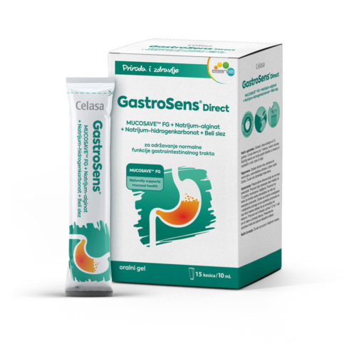 GASTROSENS DIREKT ORALNI GEL za direktnu primenu kod gorušice i refluksa 15X10 ML
