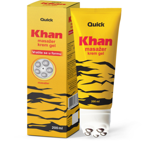 Тигровый крем-гель и массажер Khan, 200 ml