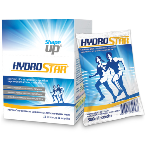 Hydrostar prašak za pripremu napitka za rehidraciju, 12 kesica