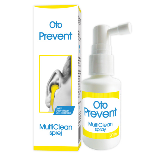 OTO PREVENT MULTICLEAN, SPRAY SOLUTION FOR DISINFECTION OF BOTH EARS AND EAR APPARATUS, 30ML