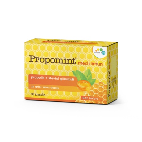 Propomint honey and lemon pastilles