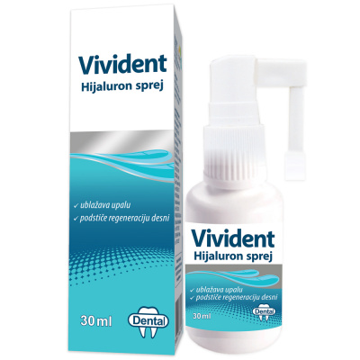 Vivident hijaluron sprej za negu i regeneraciju desni, 30 ml Vivident hijaluron sprej za negu i regeneraciju desni, 30 ml