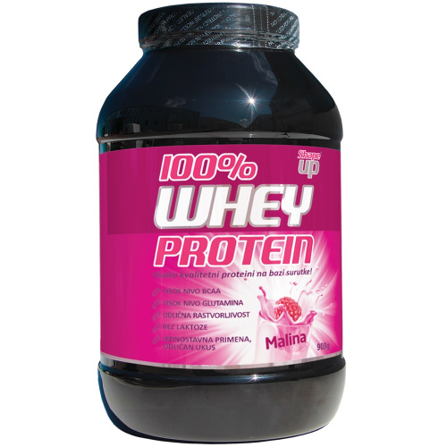 WHEY ПРОТЕИН 100%, ВКУС МАЛИНА, ПОРОШОК 908 Г