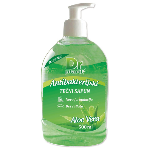 DR PLANT ANTIBACTERIAL SOAP ALOE VERA 500ML