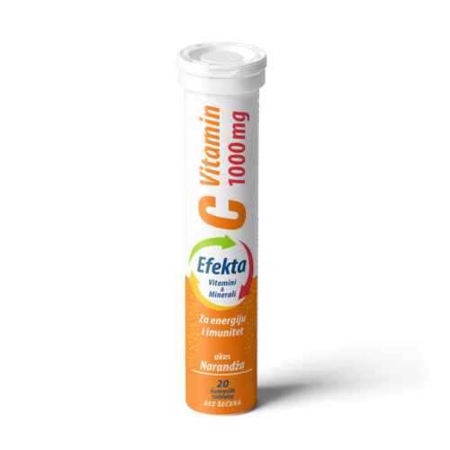 EFEKTA VITAMIN C 1000MG, 20 ШУМЛИВИ ТАБЛЕТИ