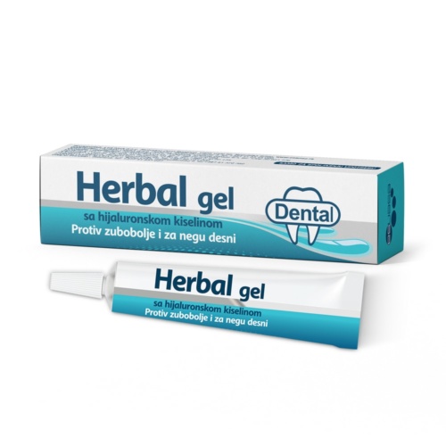 Herbal gel with hyaluronic acid