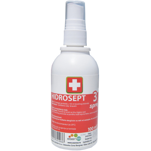 Hidrosept 3% sprej rastvor, 100ml Hidrosept 3% sprej rastvor, 100ml