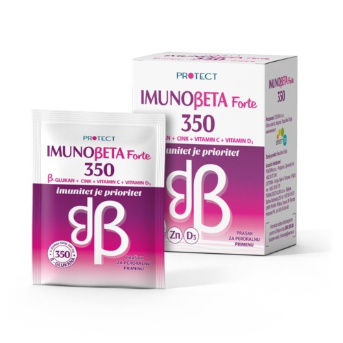 Immunobeta forte 350 powder for oral use 10x4g Protect