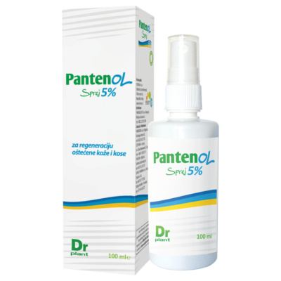 Pantenol sprej 5% za regeneraciju oštećene kože i kose 100ml Pantenol sprej 5% za regeneraciju oštećene kože i kose 100ml