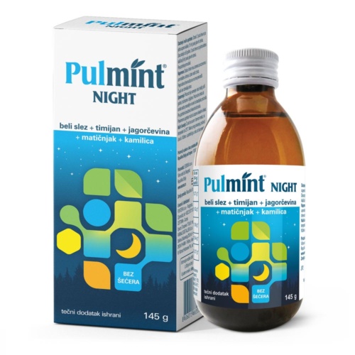 Pulmint Night tdi za smirivanje kašlja 145g Pulmint Night tdi za smirivanje kašlja 145g
